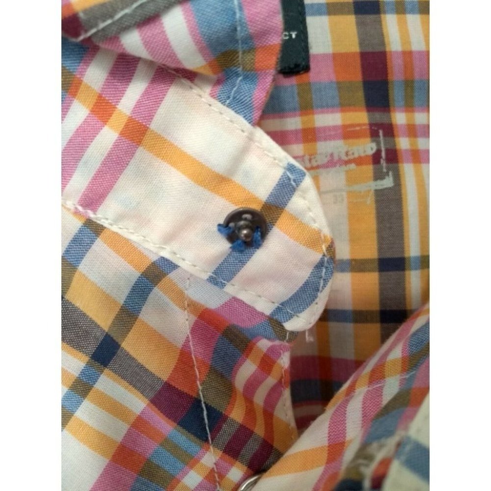 G-Star Raw Mens Long Sleeve Shirt with Pearl Snap Buttons and Large Logo - Sz L - Picture 10 of 10
